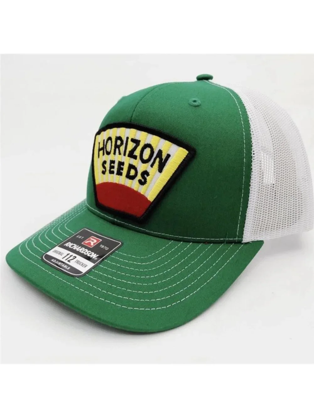 Retro Horizon Seeds Embroidered Patch Trucker Hat Richardson 112 Cap New Farmer